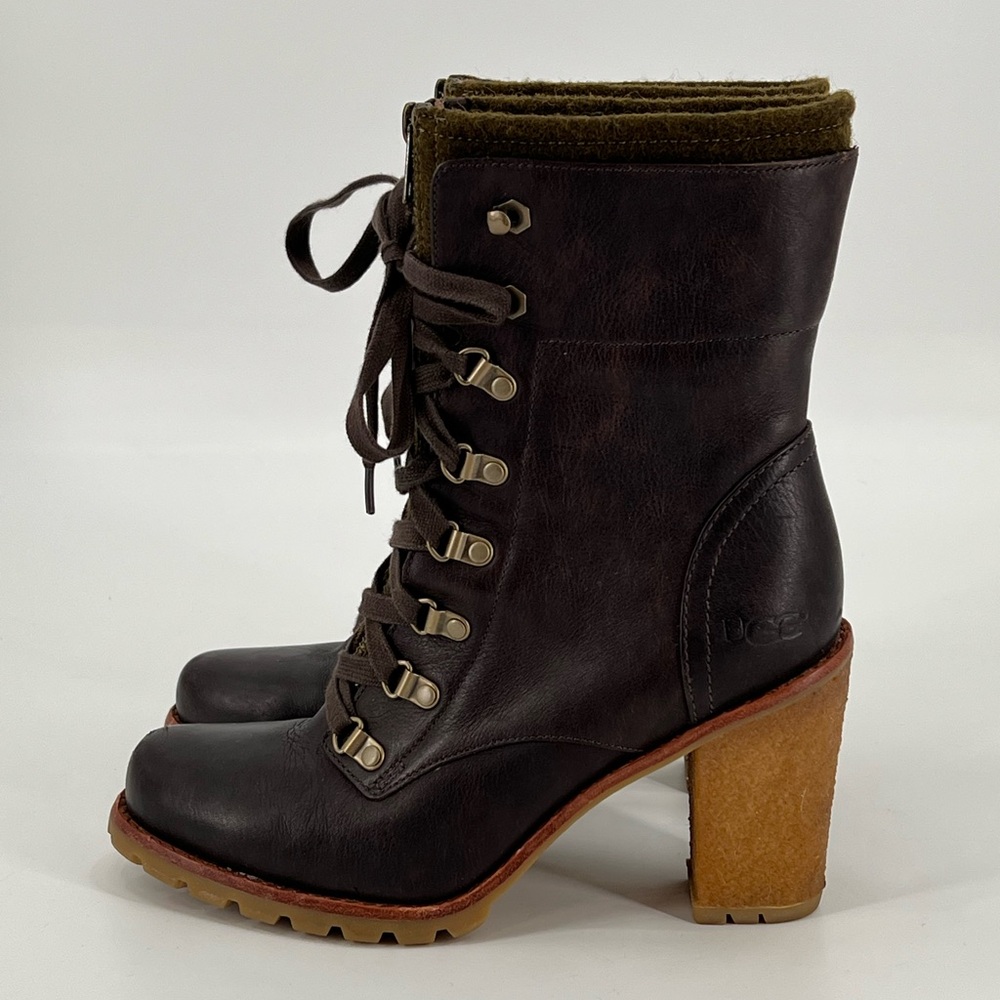 Ugg Heeled Hiking Boots 8 READ - Picture 2 of 16